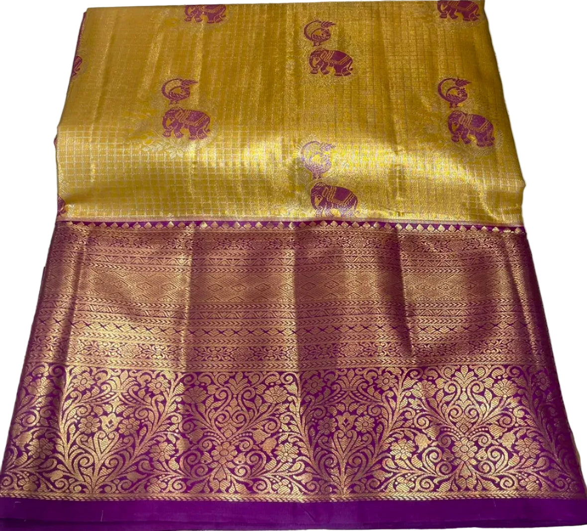 Dharmavaram light weight Pattu  Saree