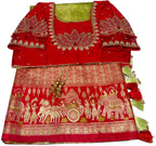 Pick & Pick Kangivaram saree with ready-to-wear pico faul with blouse stitching and tassel.