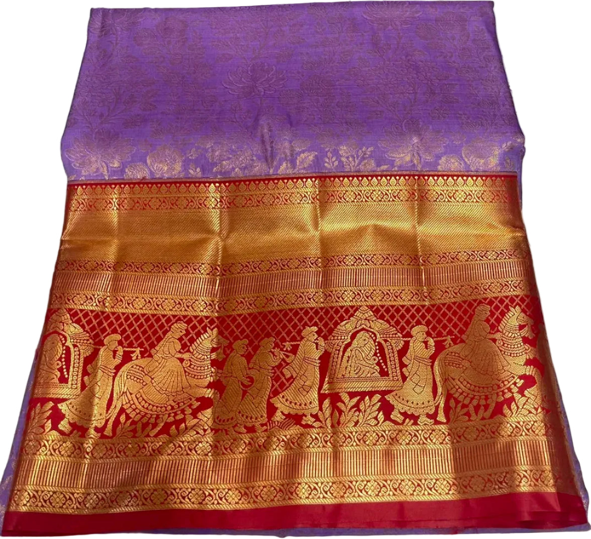Kangivaram light weight pattu Saree