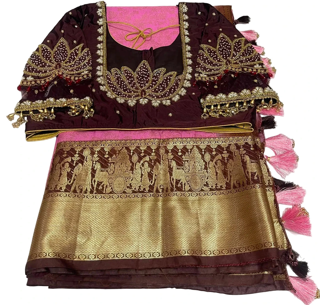 Kanjivaram ready to ware Saree with Blouse